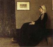 James Abbott McNeil Whistler Arrangement in Gray and Black: Portrait of the Artist's Mother USA oil painting artist